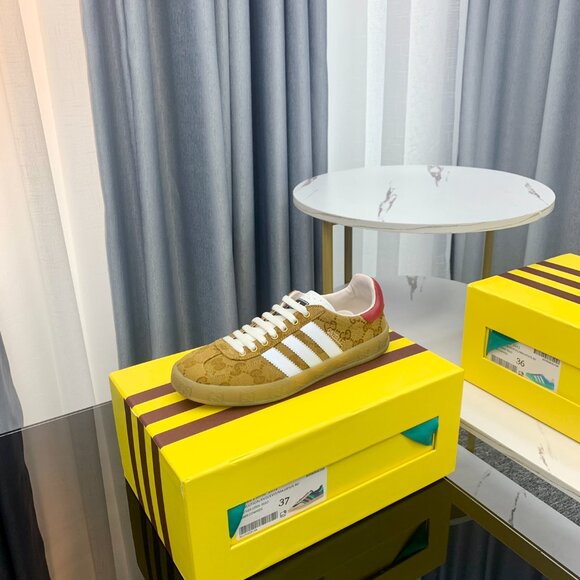 Adidas x Gucci Gazelle Sneaker Tan Monogram Wom - Picture 5 of 8